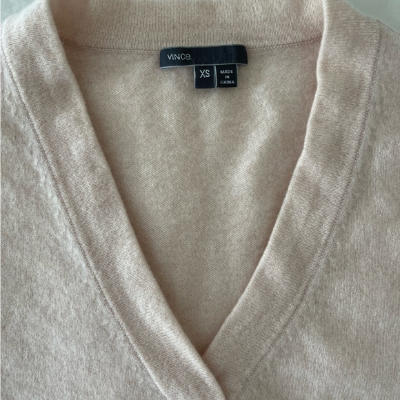 Vince 100% Cashmere Short Sleeve Popover Sweater